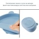 Силиконов Комплект за Хранене на Бебета и Малки Деца  Qshare Bear Blue – 4 части