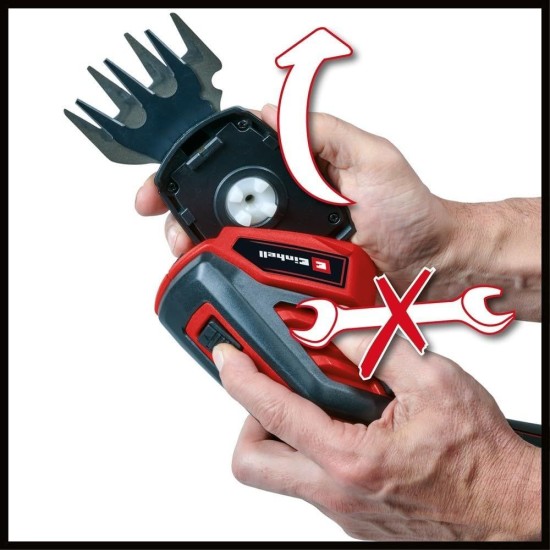 Акумулаторна Ножица за Трева и Храсти Einhell GC-CG 3.6/70 Li - 3.6V, Червена