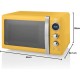Микровълнова Фурна с Ретро Дизайн Swan SM22030YELNEU 20L