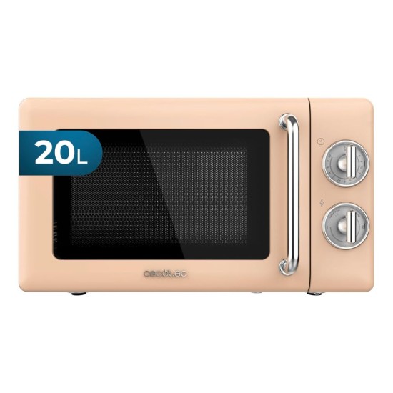 Микровълнова Фурна с Ретро Дизайн Cecotec ProClean 3010 Retro – 20L, 700W, Бежова