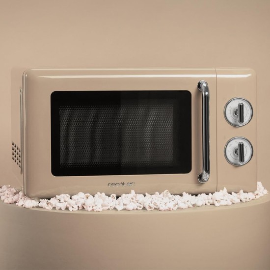Микровълнова Фурна с Ретро Дизайн Cecotec ProClean 3010 Retro – 20L, 700W, Бежова