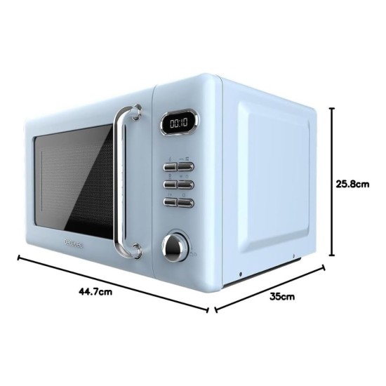 Микровълнова Фурна с Грил Cecotec ProClean Retro 5110 - 7000W, 20л, Синя