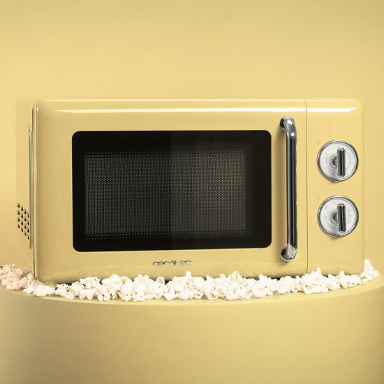 Микровълнова Фурна с Грил Cecotec Proclean 3110 Retro - 700W, 20л, Жълта