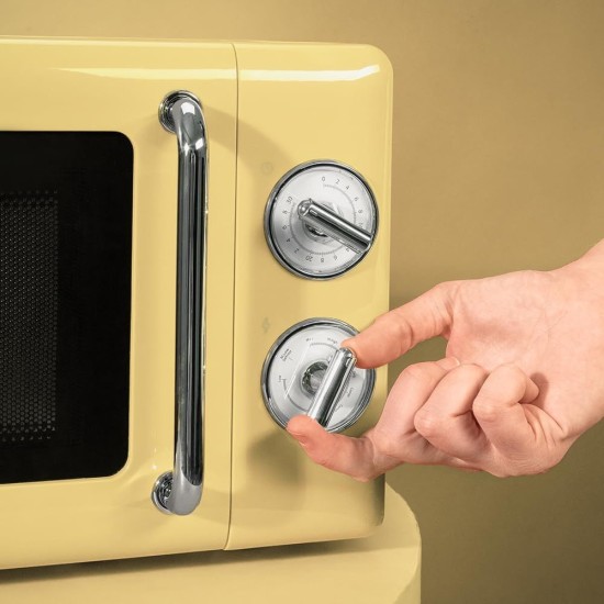 Микровълнова Фурна с Грил Cecotec Proclean 3110 Retro - 700W, 20л, Жълта