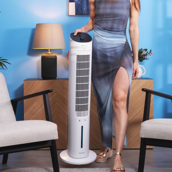 Въздушен Охладител Кула Cecotec 2000 SkyCool – 60W, 3л, Бял