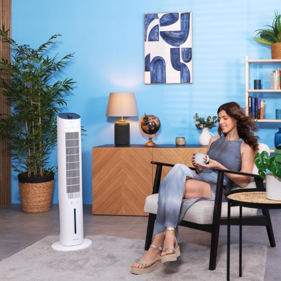 Въздушен Охладител Кула Cecotec 2000 SkyCool – 60W, 3л, Бял