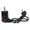 Захранващ Кабел с Термостат за Скара Senya SYCK-G021-SP1 - 2400W, Черен