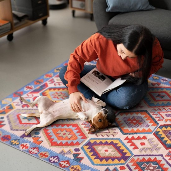 Правоъгълно Килимче с Ориенталски Дизайн NETLINE HOME 60x90 см 