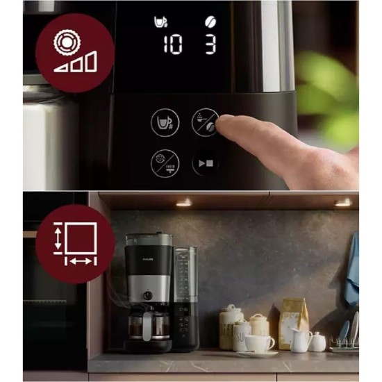 Кафеавтомат за Шварц Кафе Philips HD7900/50, 1.25L 