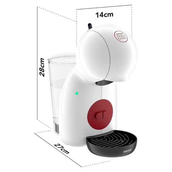 Кафе Машина с Капсули Krups Dolce Gusto Piccolo XS - 15 bar, Бяла