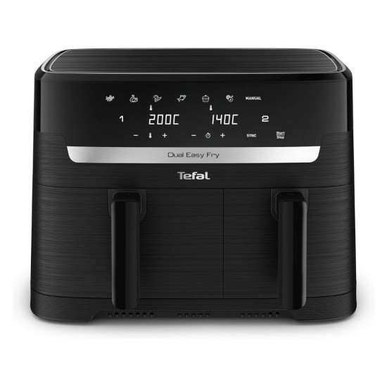Еър Фрайър с Две Зони за Готвене Tefal Dual Fryer EY901810, 8.3L