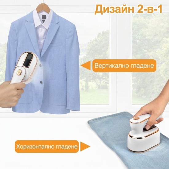 Мини Туристическа Парна Ютия AUAUY M1-3631287 – 1000W, Бяла