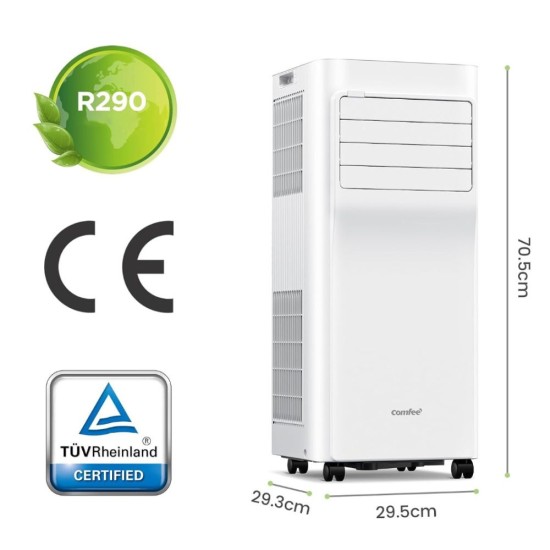 Мобилен Климатик Comfee Breezy Cool Pro 2.6 - 9000 BTU, 2.6 kW, Бял