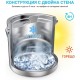 Термоизолирана Кофа за Лед с Двойна Стена GMGXX –  2L, Неръждаема Стомана