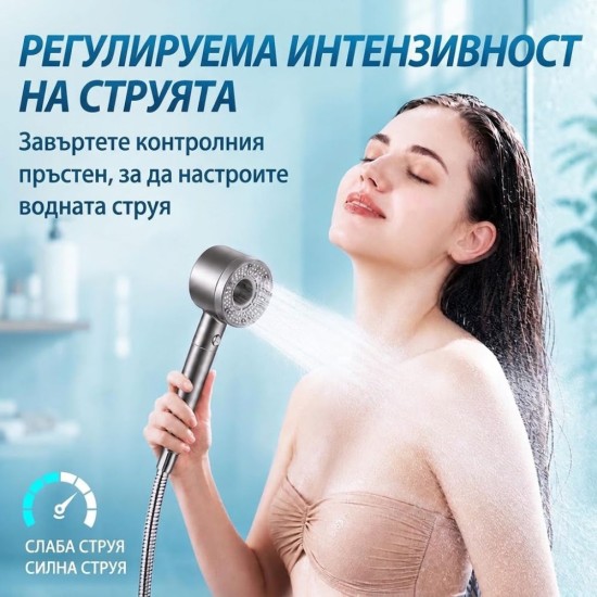 Душ Слушалка с 5 Режима на Водната Струя Blendura Shower Head – 2.8 л/мин