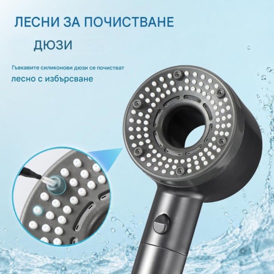 Душ Слушалка с 5 Режима на Водната Струя Blendura Shower Head – 2.8 л/мин