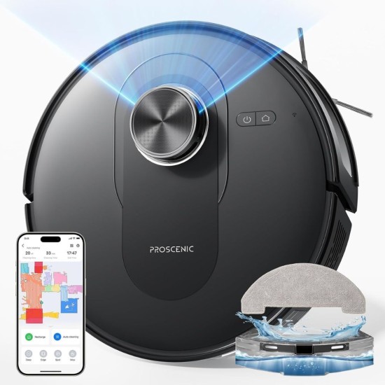 Робот Прахосмукачка с Моп и Лазерна Навигация Proscenic Q8