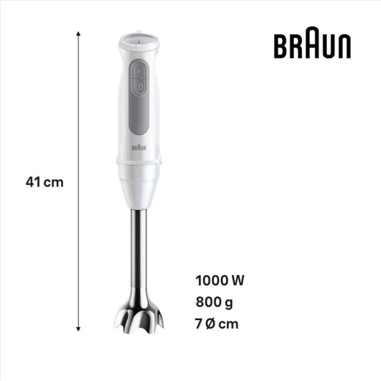 Кухненски Пасатор Braun MultiQuick 5 MQ 50236 M - 1000W, Бял