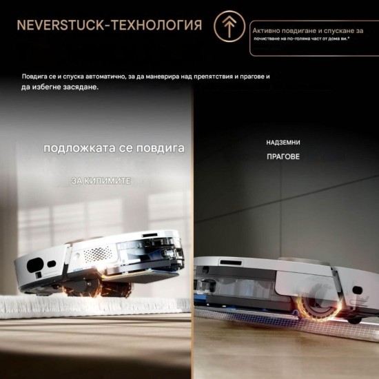 Робот Прахосмукачка Shark PowerDetect NeverTouch AV2800ZEEUWH, Бял