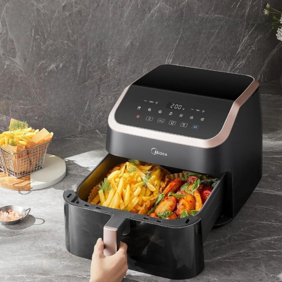 Еър Фрайър с 8 функции Midea XXL MAD85F9BPK – 8.5L, 2200W