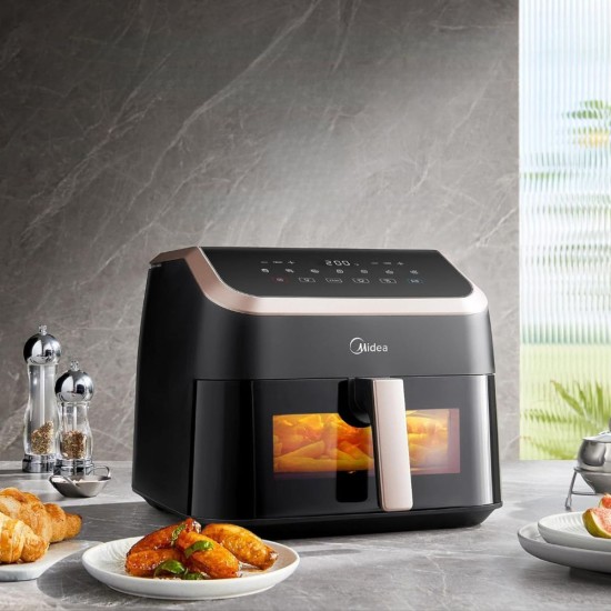 Еър Фрайър с 8 функции Midea XXL MAD85F9BPK – 8.5L, 2200W