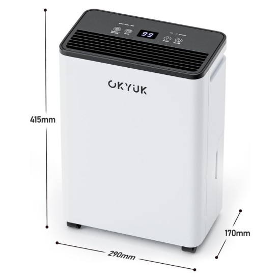 Влагоабсорбатор OKYUK PD12R-03DE – 12л/ден, 190W, Бял