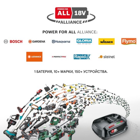 Акумулаторен Тример за Трева Gardena EasyTrim 25/18V 14704-55 - 25.8см, Сив