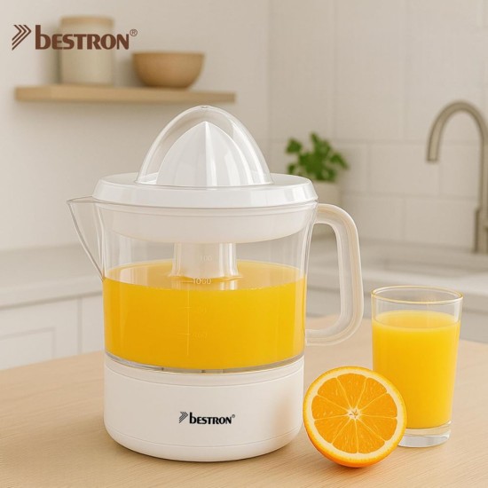 Електрическа Цитрус Преса Bestron 0.7L – 40W, Бяла