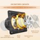 Вентилатор за Баня и Кухня Yrichtra FD-150-2 - 40W, 525m³/h, Черен
