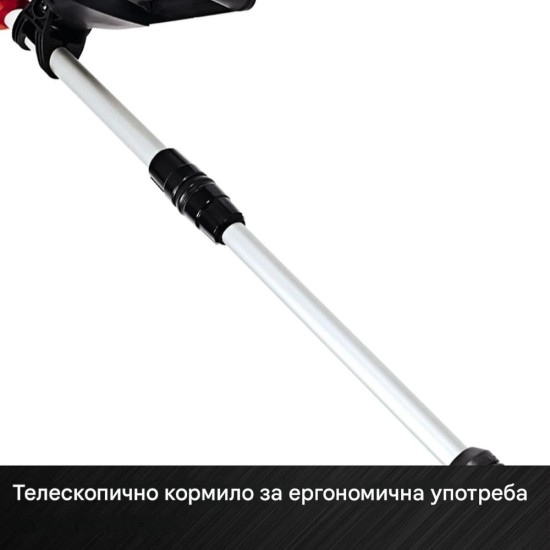 Акумулаторен Тример за Трева със Зарядно и Батерия Einhell GE-CT 18 Li - 24см, Червен