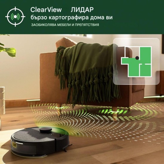 Робот Прахосмукачка iRobot Roomba 105 Combo, Черен