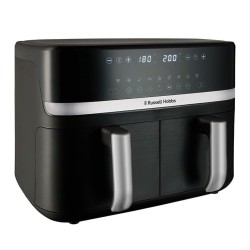 Еър фрайър с Две Кошници Russell Hobbs Satisfry 27681-56 - 2800W, 9л, Черен