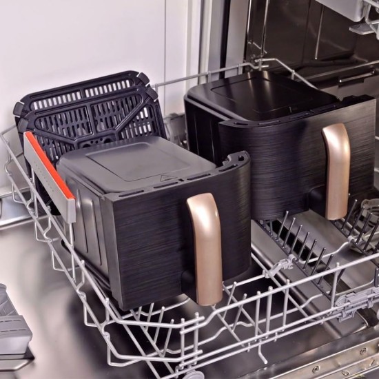 Еър фрайър с Две Кошници Russell Hobbs Satisfry 27681-56 - 2800W, 9л, Черен