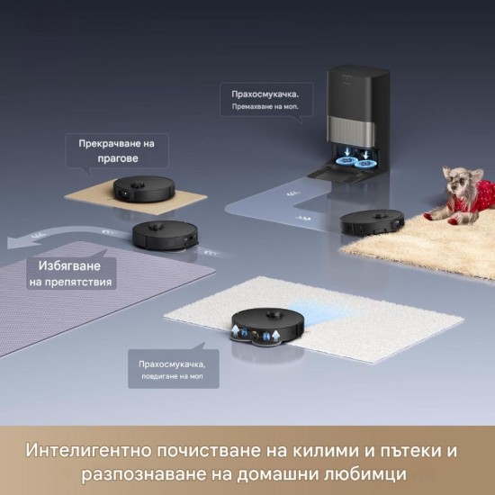 Робот Прахосмукачка Dreame L40s Pro Ultra – 19 000 Pa, Черен