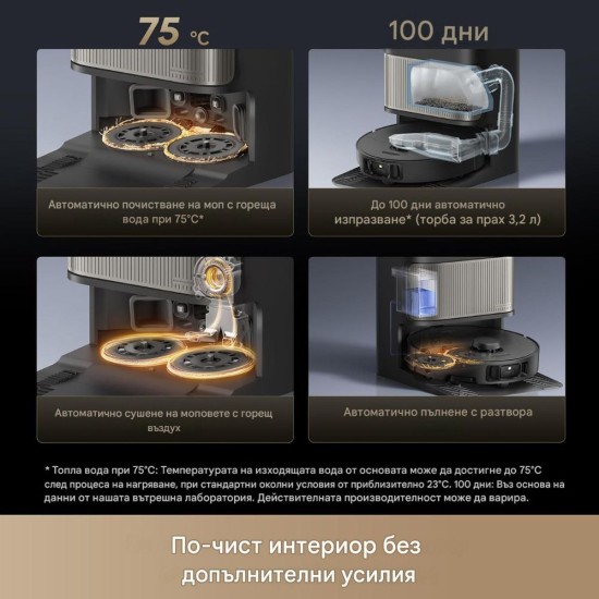 Робот Прахосмукачка Dreame L40s Pro Ultra – 19 000 Pa, Черен