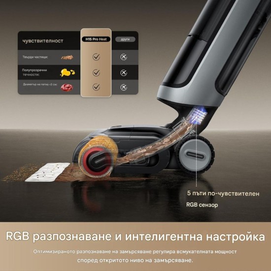 Вертикална Прахосмукачка за Сухо и Мокро Почистване Dreame H15 Pro Heat