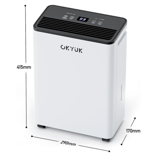 Влагоабсорбатор OKYUK PD10R-03DE – 10л/ден, 190W, Бял