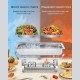 Комплект Съдове за Бен Мари за Топли и Студени Ястия WENMILY DT-F1044 - 9л, Инокс, 4бр.