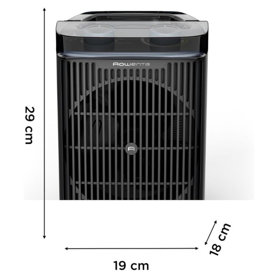 Вентилаторна Печка Rowenta SO6550F0 – 2400W, до 40 кв.м, Черна