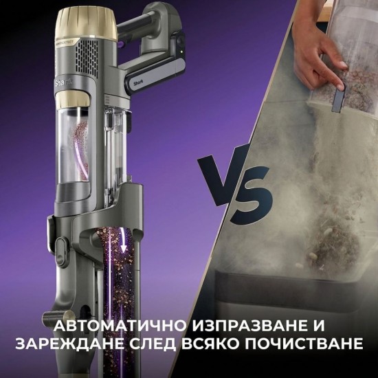 Вертикална Безкабелна Прахосмукачка със Станция Shark PowerDetect IP3253EUT, 380W