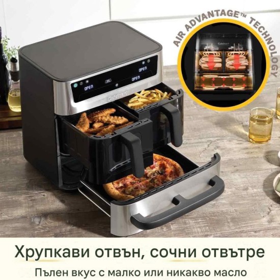 Двоен Еър Фрайър и Фурна Cuisinart Tri Zone AFT13XSSE - 13.6л, 2000W
