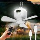 Преносим Таванен Вентилатор с LED Лампа TUIBEIDAMAI 1 US - 40W, Бял