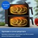 Вертикален Двоен Еър Фрайър Philips NA460/00 - 2750W, 10л, Черен