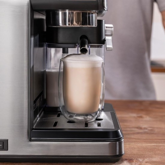 Еспресо Кафемашина Cecotec Power Espresso 20 Touch & Cream - 1350W, 20 bar, Черна