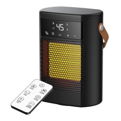 Керамичен Отоплител с Дистанционно Xylozon XY-617S, 1500W, Черен