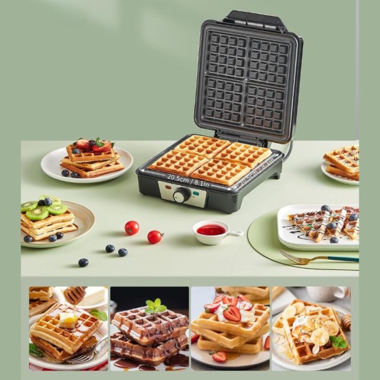 Гофретник за 4 Белгийски Гофрети Yabano 8005-12 – 1200W, Черен