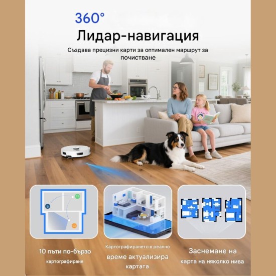 Робот Прахосмукачка Redkey R11 - 20000Pa, Бял