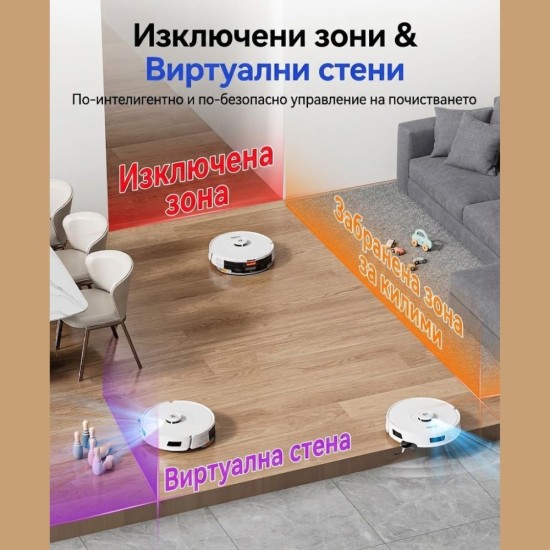 Робот Прахосмукачка Redkey R11 - 20000Pa, Бял