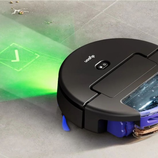 Робот Прахосмукачка Dyson Spot + Scrub Ai - 18 000 Pa, Черен