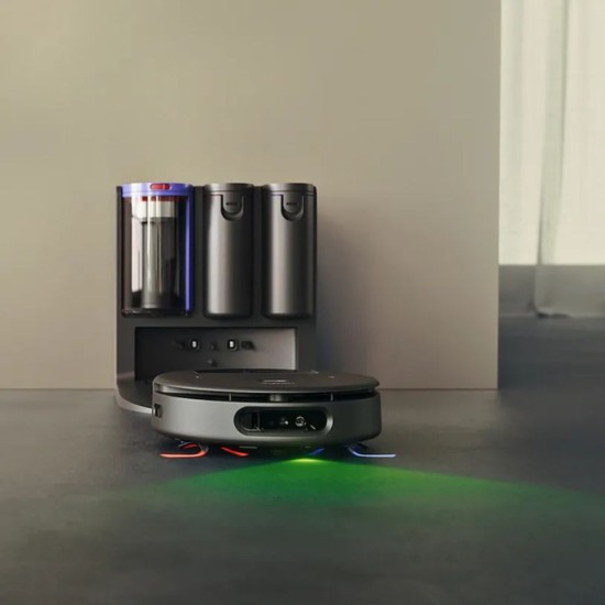 Робот Прахосмукачка Dyson Spot + Scrub Ai - 18 000 Pa, Черен